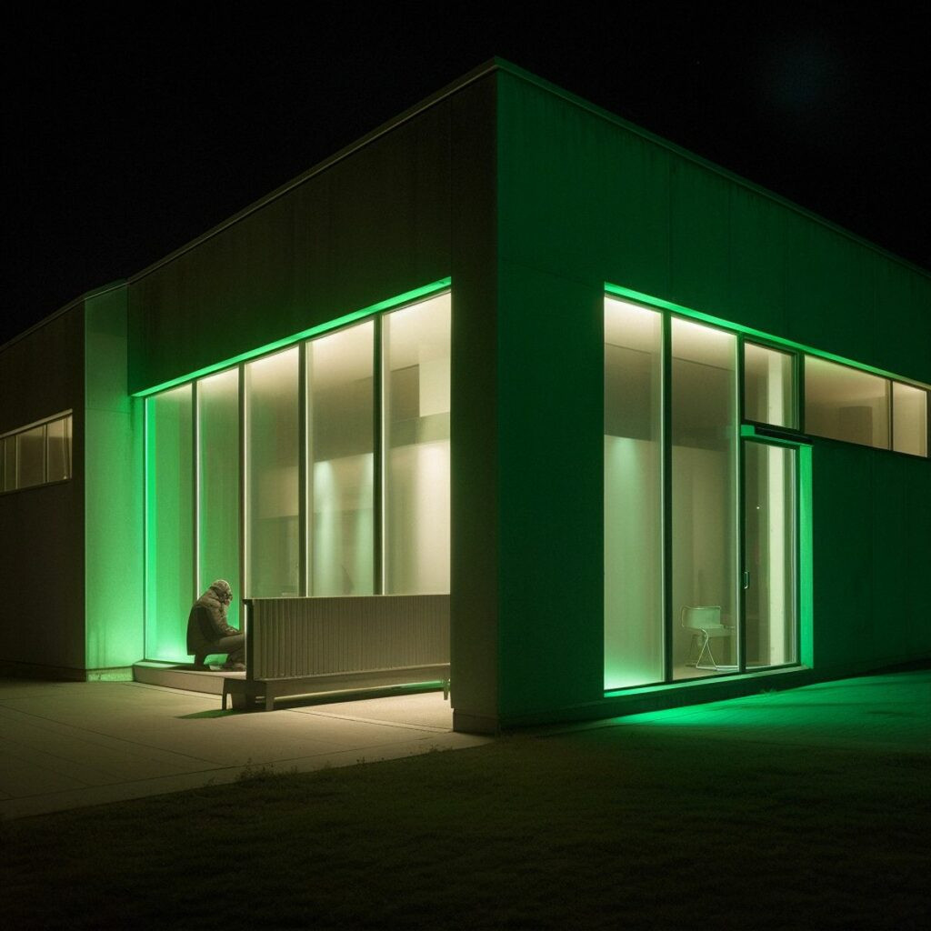 hewwo_Two_legs_abandoned_at_an_ultra_modern_building_at_night.__40d3c424-672a-40af-9c8c-eafafc549fea_result