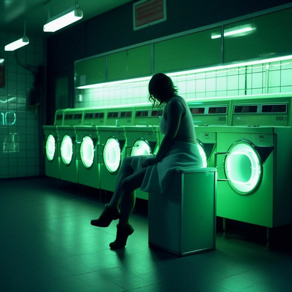 hewwo_Two_legs_abandoned_at_the_laundromat_at_night._Green_pale_0146d9bd-a1ca-4bb8-acac-8ff1e7a7229a_result