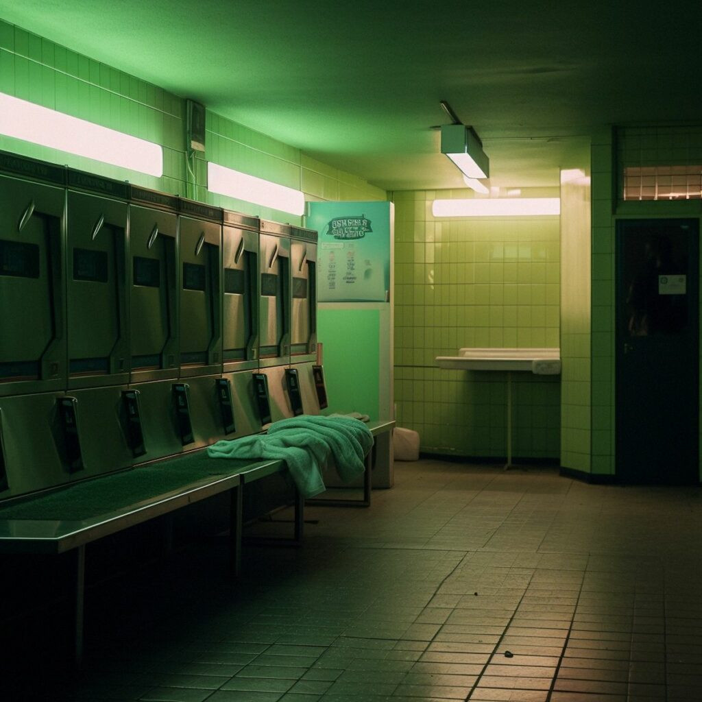 hewwo_Two_legs_abandoned_at_the_laundromat_at_night._Green_pale_9a5ba2bf-ad21-4bdd-9a43-086cb849e074_result
