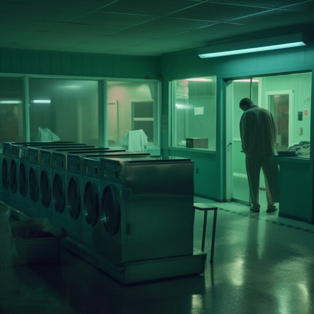 hewwo_Two_legs_abandoned_at_the_laundromat_at_night._Green_pale_f2c2c026-7766-42b5-9ec2-1f59ea2012f9_result