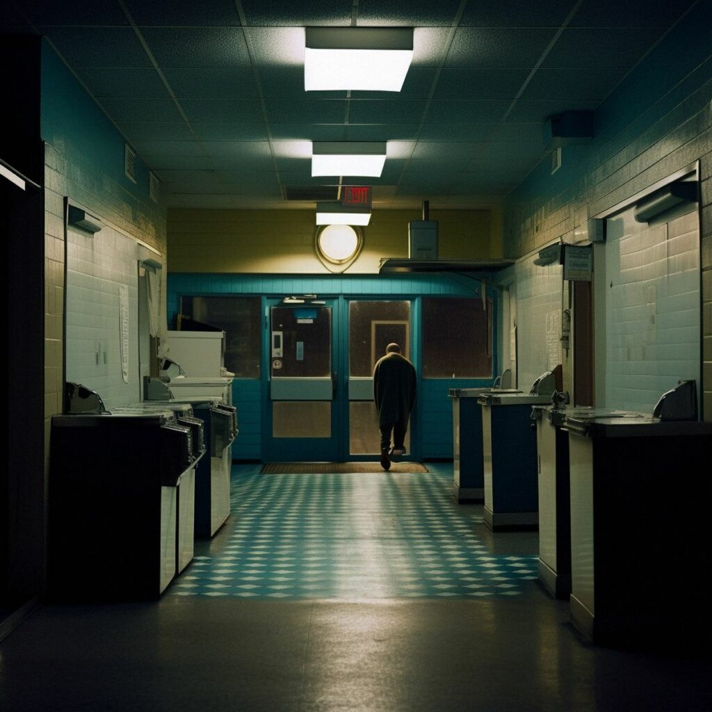 hewwo_Two_legs_abandoned_at_the_laundromat_at_night._Pale_light_683c46f1-6864-44e1-aadb-20d53c8aea16_result