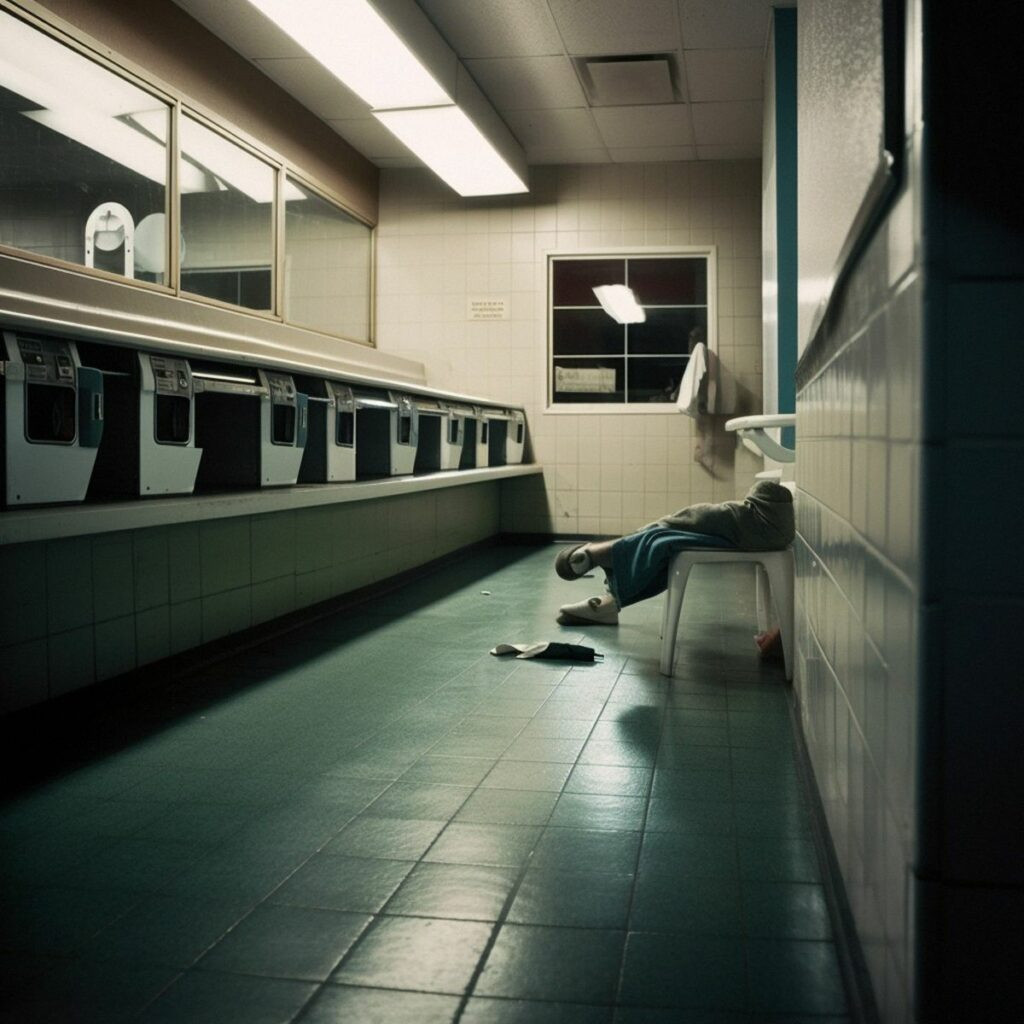 hewwo_Two_legs_abandoned_at_the_laundromat_at_night._Pale_light_77db24b4-7b3e-496f-aa4e-d2d5cf111320_result