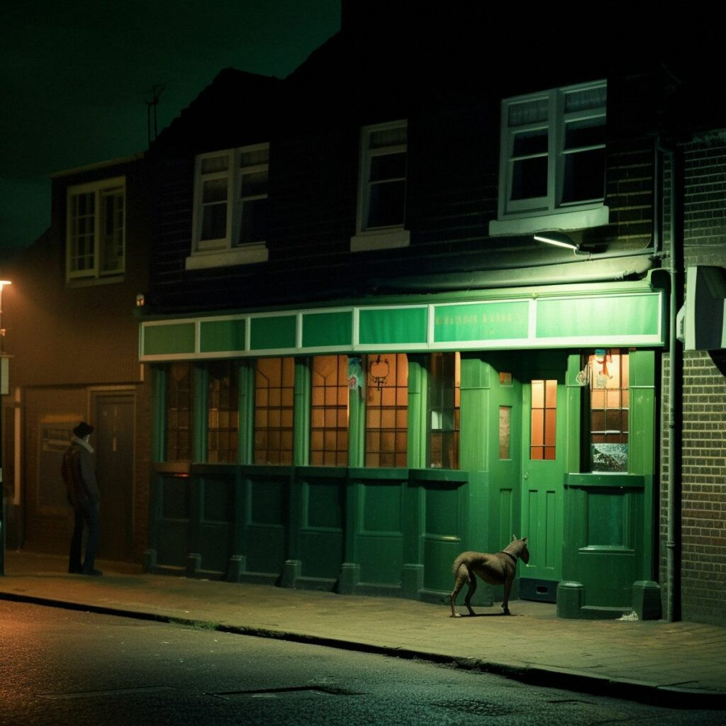 hewwo_Two_legs_abandoned_at_the_old_pub_at_night._Green_pale_li_343c3ccf-86f8-4267-b67d-3191d2839113_result