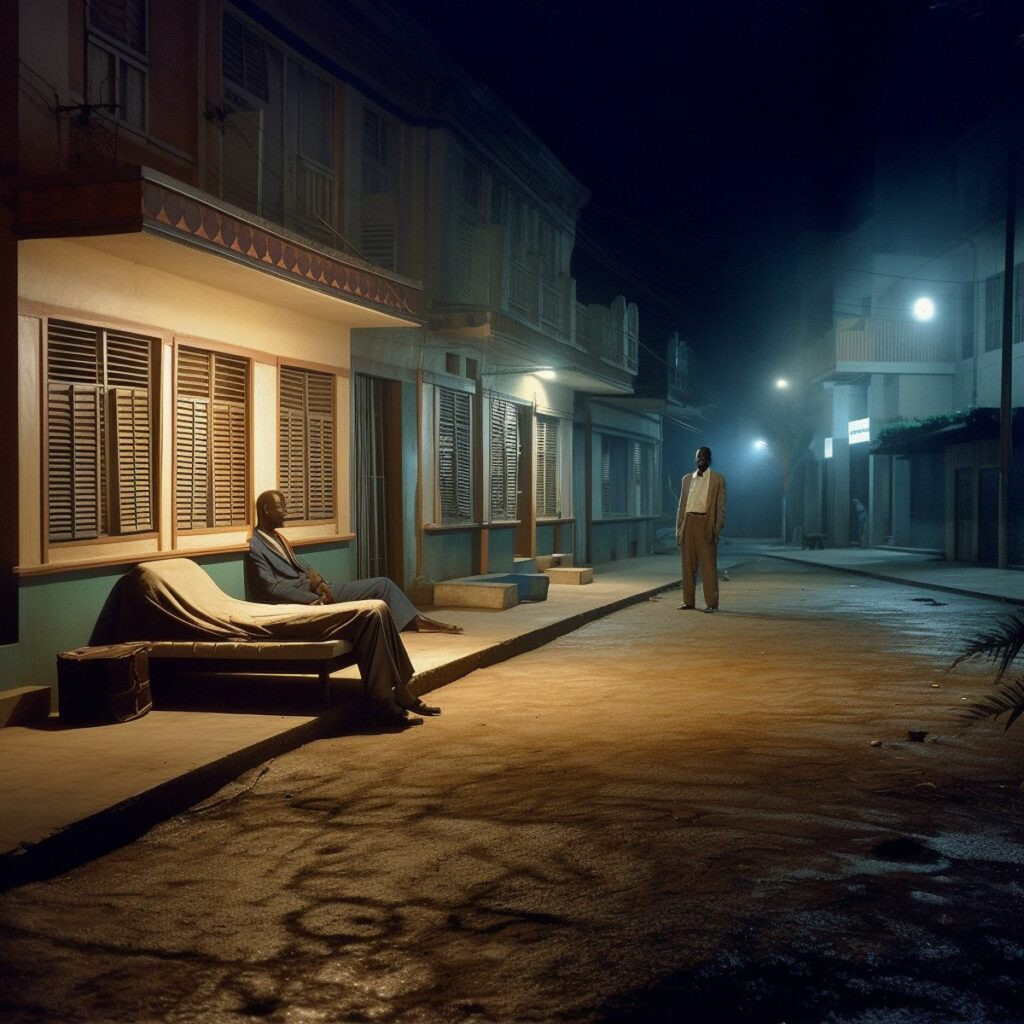 hewwo_Two_legs_abandoned_in_an_African_city_at_night._Pale_ligh_7b7b945f-7651-418c-9ff6-e101b40657fe_result